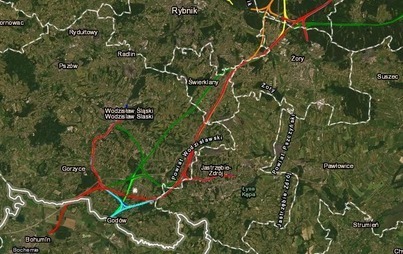 Zdjęcie do Interaktywna mapa dla LK nr 170 Katowice - Granica Państwa - Ostrawa