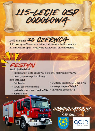 115-lecie OSP Gogołowa i festyn