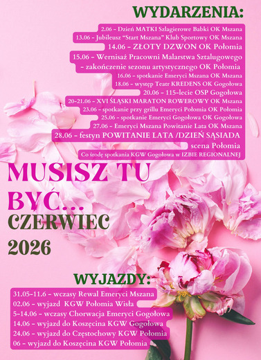 Czerwiec w GOKiR Mszana