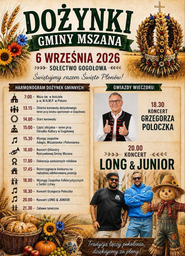 Dożynki Gminne 2026 - Gogołowa