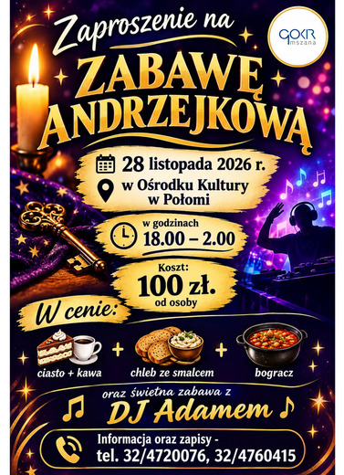 Zabawa Andrzejkowa z GOKiR