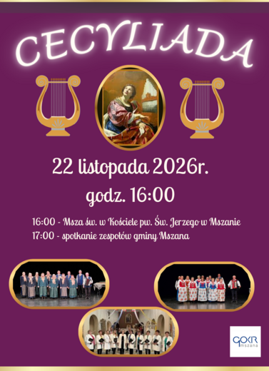 plakat informujący o cecyliadzie