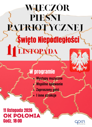 wiecz&oacute;r pieśni patriotycznej