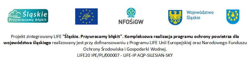 Logotypy programu Śląskie Przywracamy Błękit, Life, Wojew&oacute;dztwo Śląskie, Unia Europejska